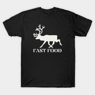 Running reindeer Fast food T-Shirt